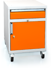 Mobile cabinet for workbenches 820 x 555 x 600 - door-drawer